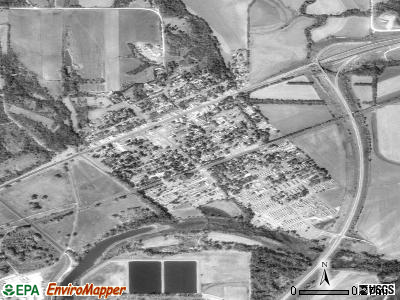 Zip code 66517 satellite photo by USGS
