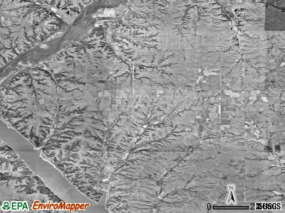 Zip code 66520 satellite photo by USGS