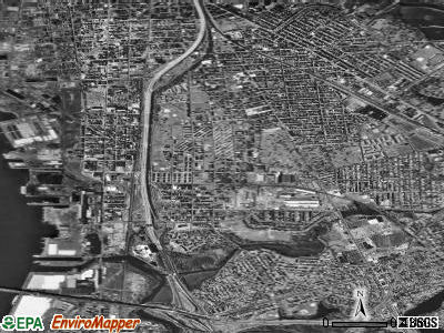 Zip code 08104 satellite photo by USGS