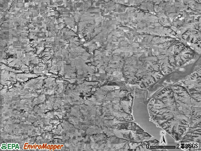 Zip code 66554 satellite photo by USGS