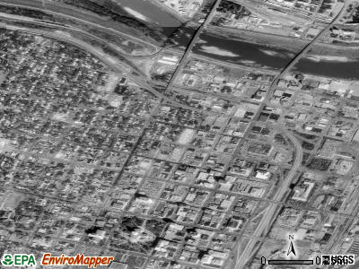 Zip code 66603 satellite photo by USGS