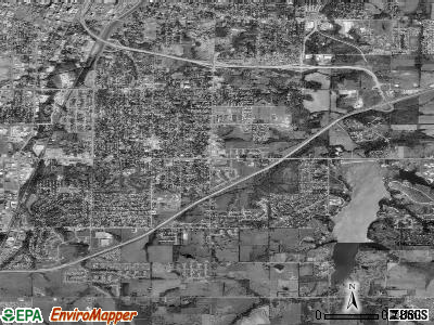 Zip code 66605 satellite photo by USGS