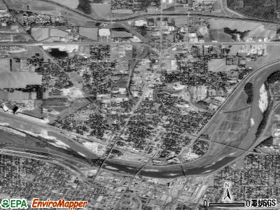 Zip code 66608 satellite photo by USGS