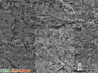 Zip code 66610 satellite photo by USGS