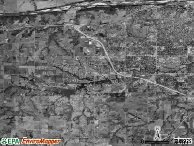 Zip code 66614 satellite photo by USGS
