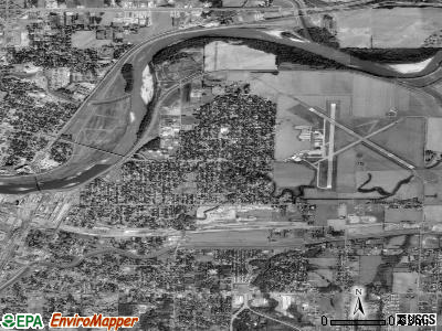 Zip code 66616 satellite photo by USGS