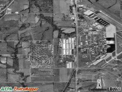 Zip code 66619 satellite photo by USGS