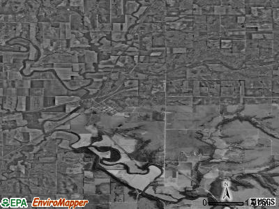 Zip code 66714 satellite photo by USGS