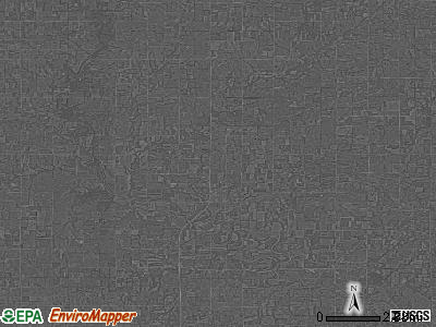 Zip code 66733 satellite photo by USGS