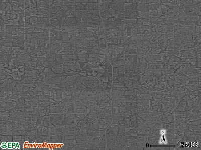 Zip code 66738 satellite photo by USGS