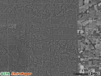 Zip code 66741 satellite photo by USGS