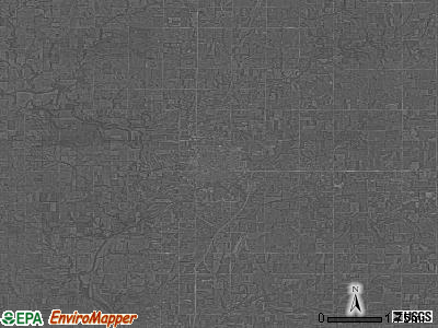 Zip code 66746 satellite photo by USGS