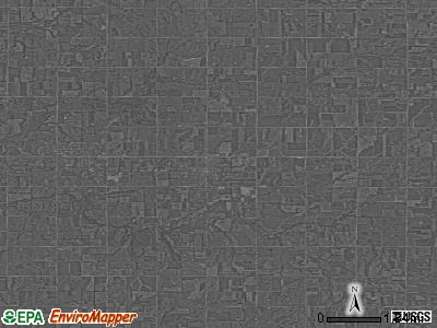 Zip code 66751 satellite photo by USGS
