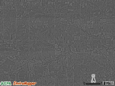 Zip code 66754 satellite photo by USGS
