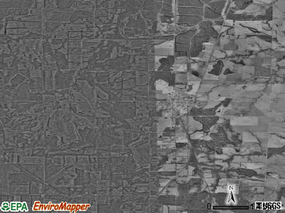 Zip code 66756 satellite photo by USGS