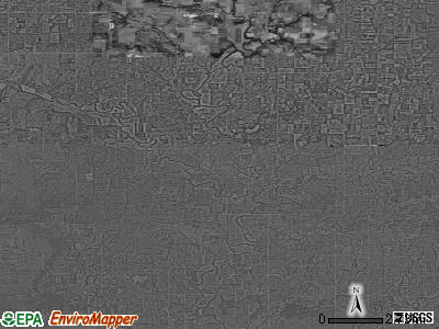 Zip code 66757 satellite photo by USGS
