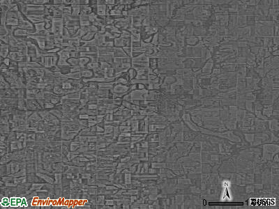 Zip code 66758 satellite photo by USGS