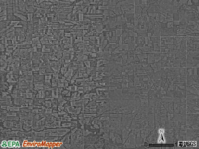 Zip code 66761 satellite photo by USGS