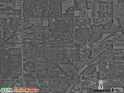 Zip code 66763 satellite photo by USGS