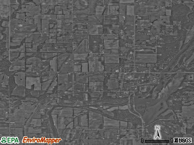Zip code 66770 satellite photo by USGS