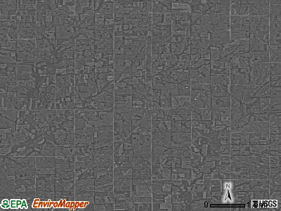 Zip code 66775 satellite photo by USGS