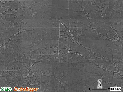 Zip code 66833 satellite photo by USGS