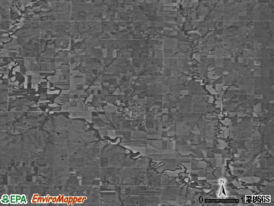 Zip code 66835 satellite photo by USGS