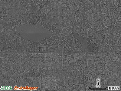 Zip code 66839 satellite photo by USGS