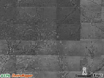 Zip code 66840 satellite photo by USGS