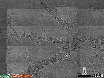 Zip code 66850 satellite photo by USGS