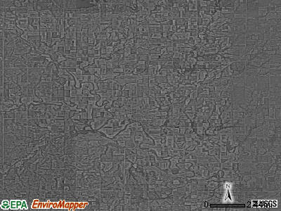 Zip code 66857 satellite photo by USGS