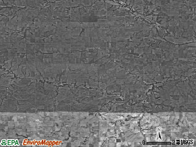 Zip code 66933 satellite photo by USGS