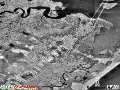 Zip code 08223 satellite photo by USGS