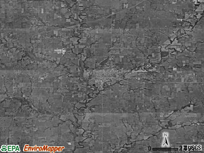 Zip code 67010 satellite photo by USGS