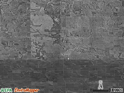 Zip code 67070 satellite photo by USGS