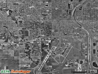 Zip code 67209 satellite photo by USGS