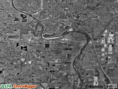 Zip code 67216 satellite photo by USGS