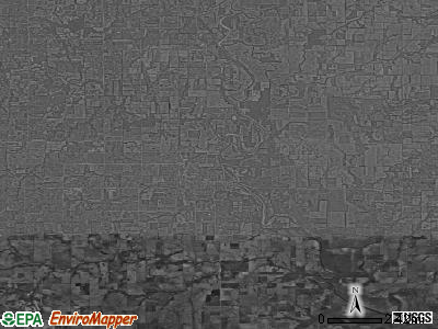 Zip code 67336 satellite photo by USGS