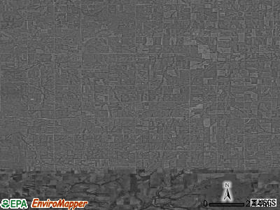 Zip code 67342 satellite photo by USGS