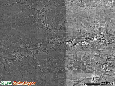Zip code 67431 satellite photo by USGS