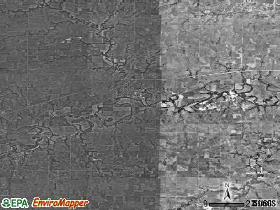 Zip code 67437 satellite photo by USGS