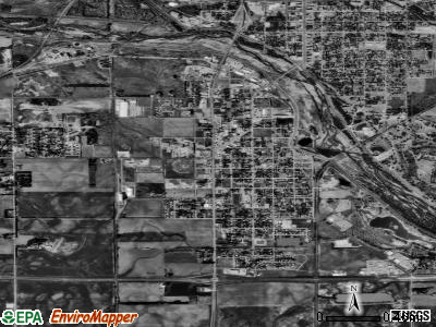 Zip code 67505 satellite photo by USGS