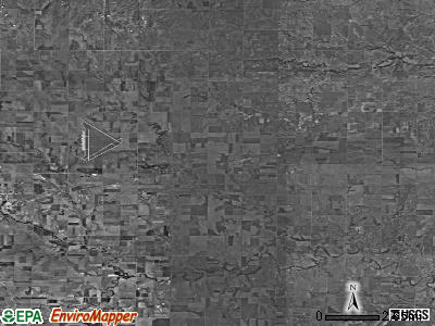 Zip code 67640 satellite photo by USGS