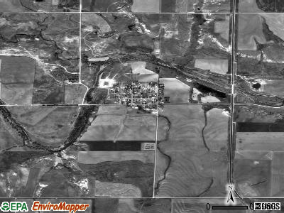 Zip code 67667 satellite photo by USGS
