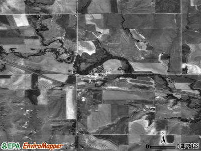Zip code 67670 satellite photo by USGS