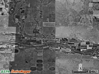 Zip code 67836 satellite photo by USGS