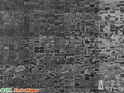 Zip code 67838 satellite photo by USGS