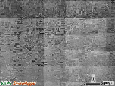 Zip code 67844 satellite photo by USGS