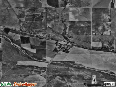 Zip code 67868 satellite photo by USGS