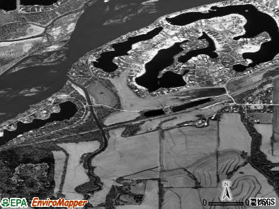 Zip code 68016 satellite photo by USGS